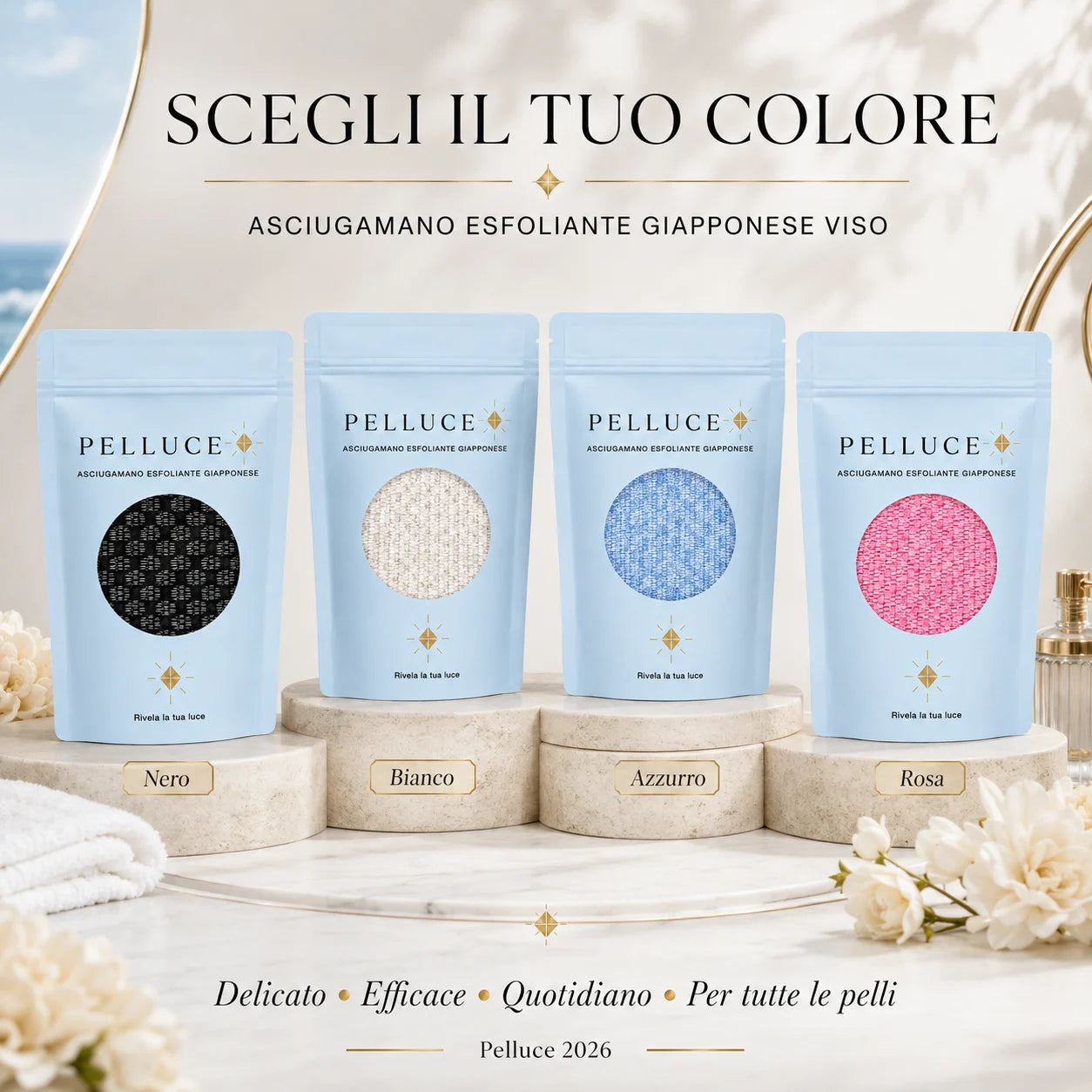 Asciugamano Esfoliante per il Viso