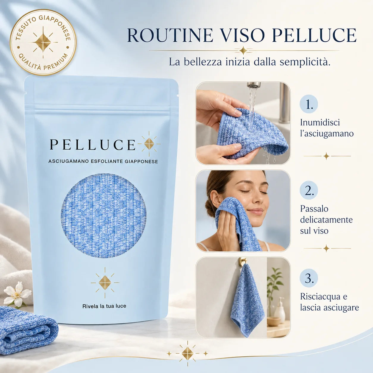 Asciugamano Esfoliante per il Viso