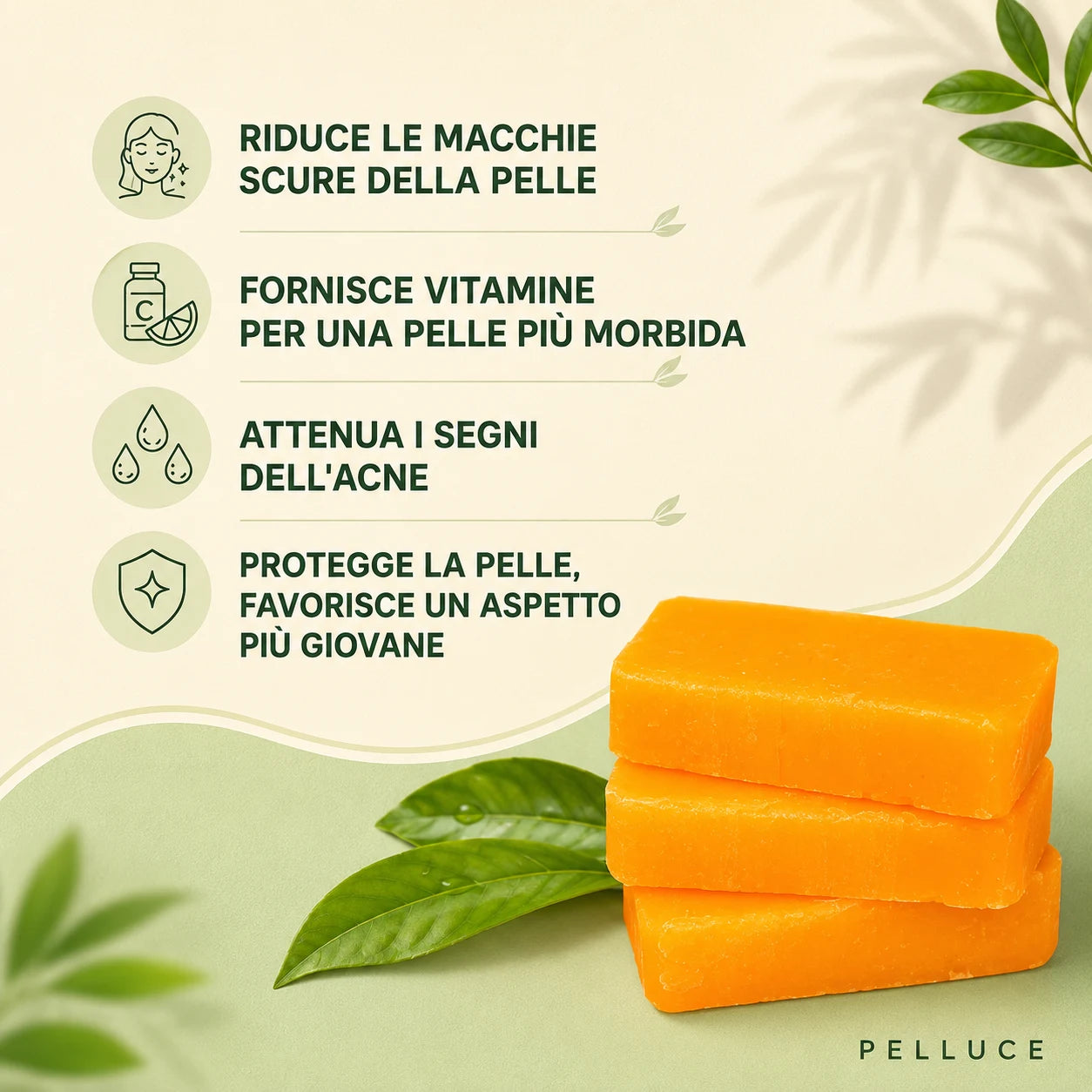 Sapone alla Curcuma Pelluce
