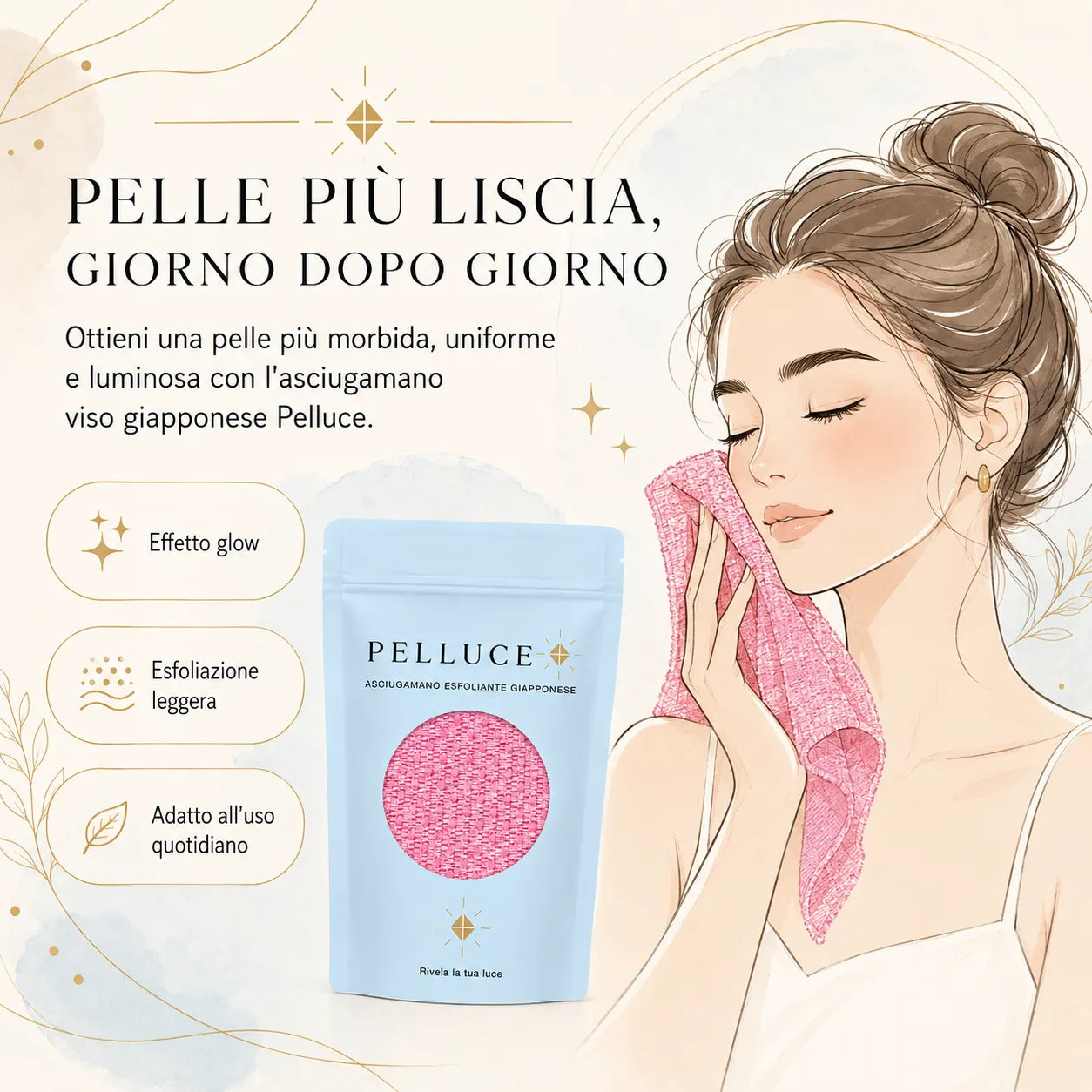 Asciugamano Esfoliante per il Viso