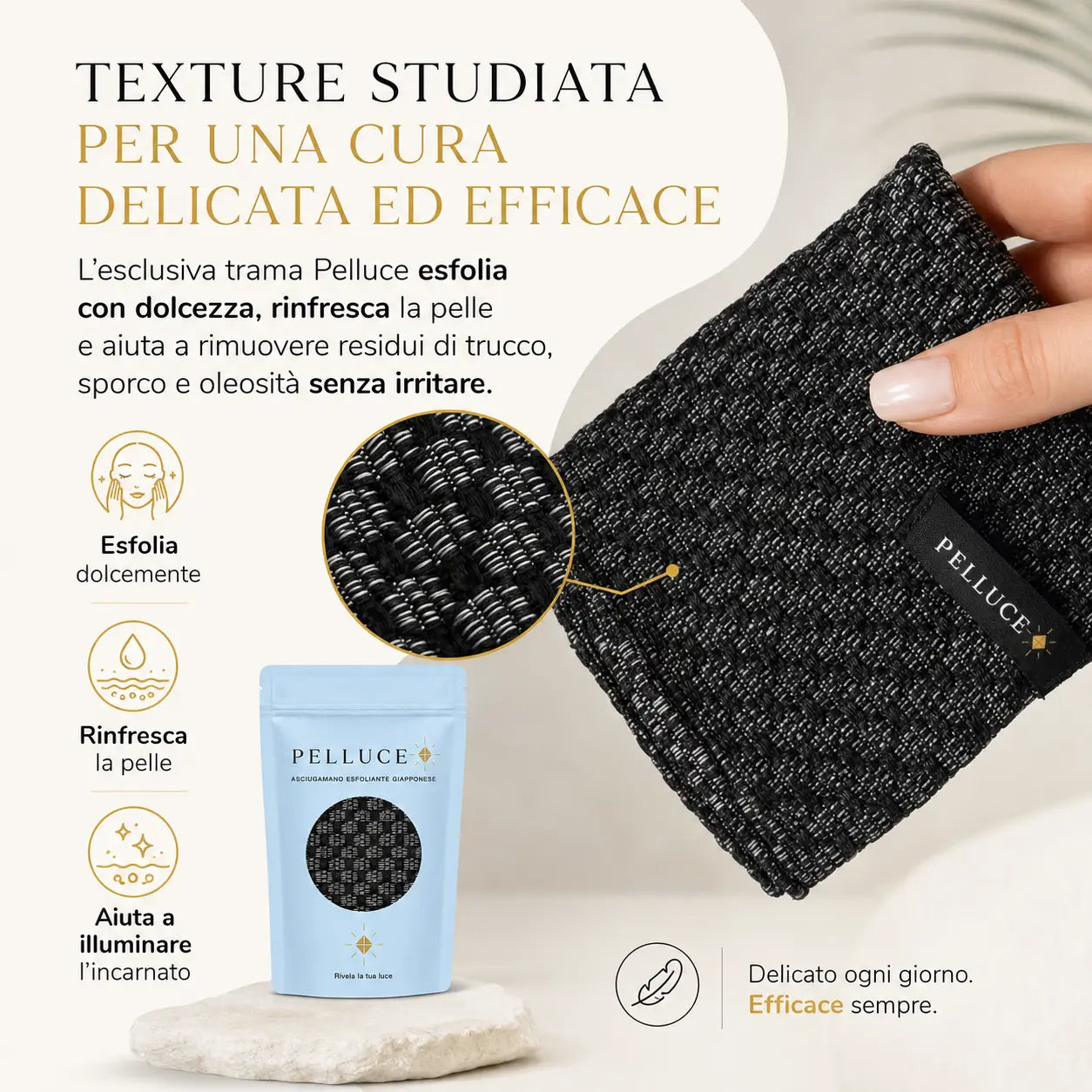 Asciugamano Esfoliante per il Viso