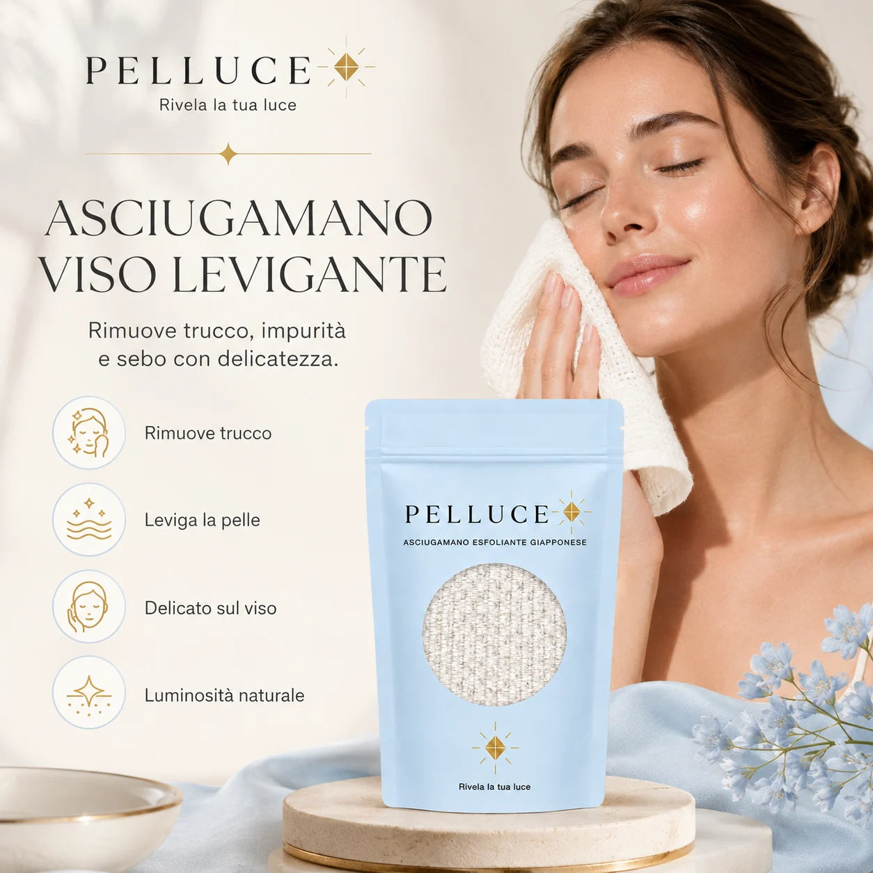 Asciugamano Esfoliante per il Viso